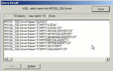 Nondefault SQL Server Instance