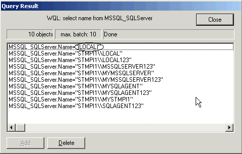 Default SQL Server Instance: (LOCAL)