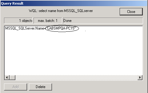 Default SQL Server Instance: SQL Server Machine Name
