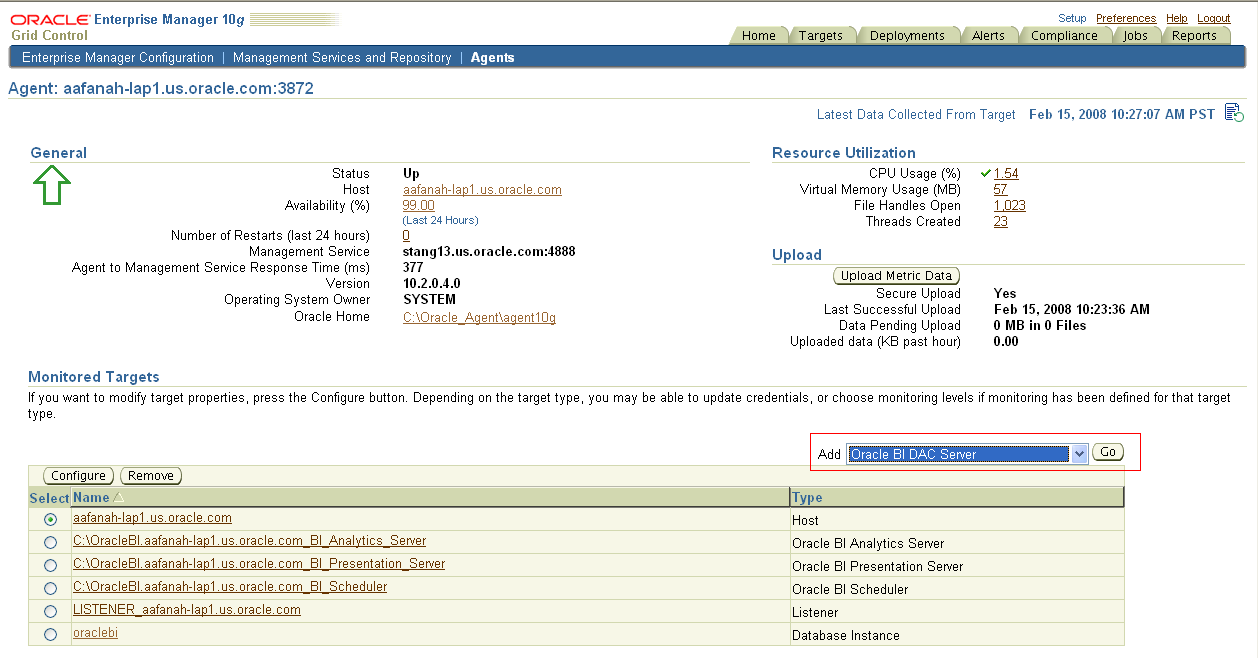 Agent Page