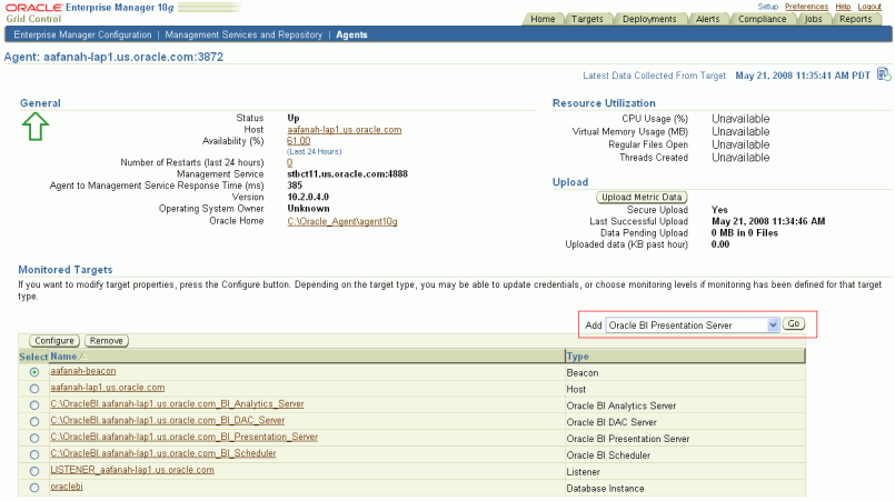 Agent page