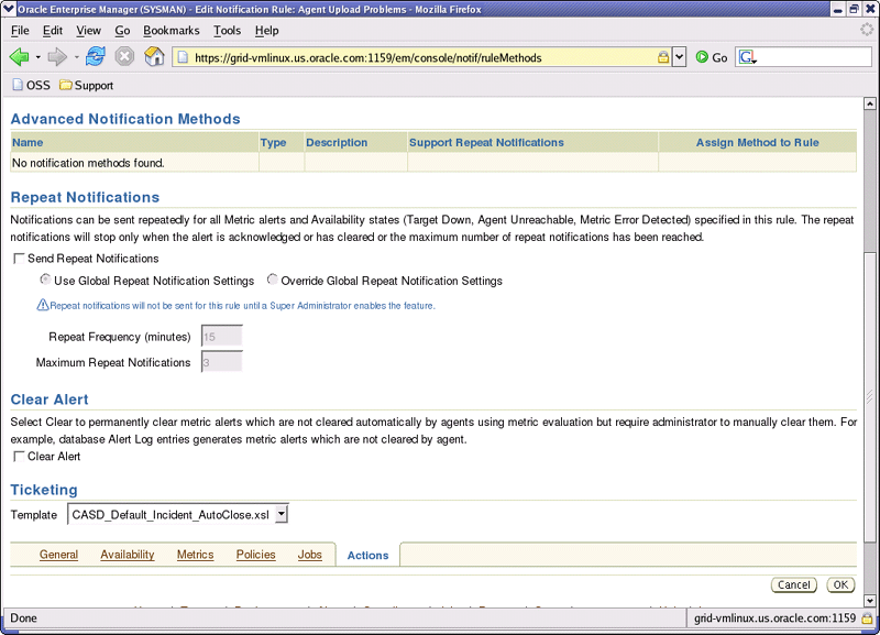 Ticketing Template Drop-down Menu