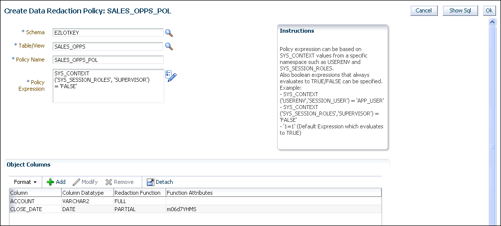 Description of the illustration redaction_create.gif follows