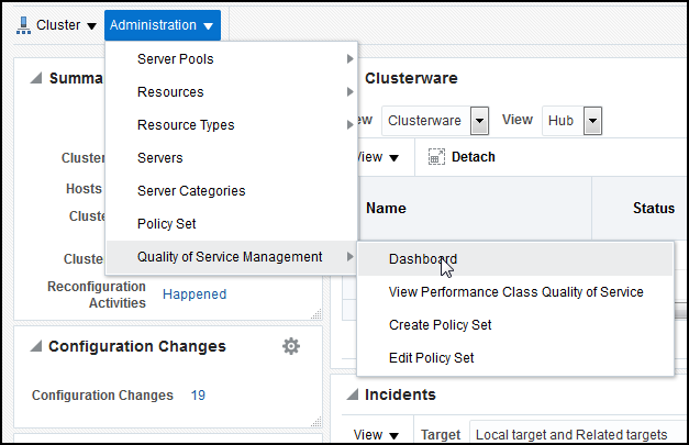 Description of select_dashboard_from_menu.png follows