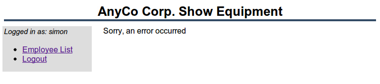 A nice error message A nice error message