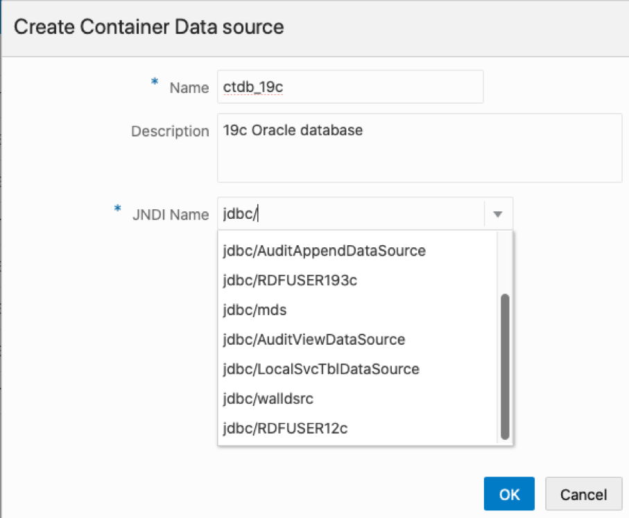 Create Container Data Source Create Container Data Source