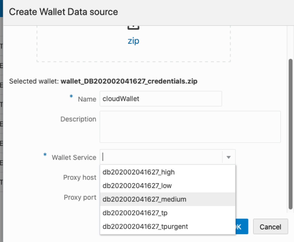 Wallet Data Source from cloud zip Wallet Data Source from cloud zip