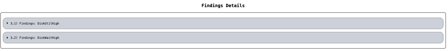 This image illustrates problematic findings details